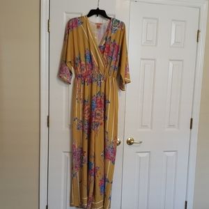 NEW Flying Tomatoe Floral Wide leg Jumpsuit- sz S